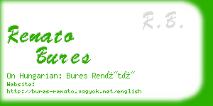 renato bures business card